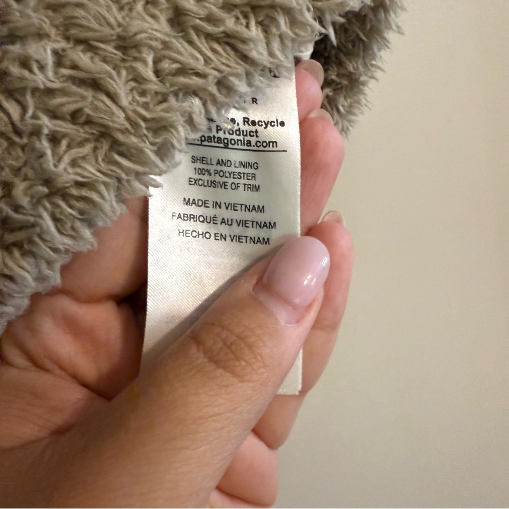 Patagonia Women's Los Gatos Vest Full Zip Fleece Jacket Beige tan medium outdoor - Picture 4 of 11